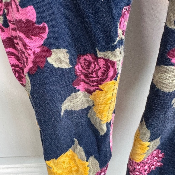 Garanimals 2T Girls Blue and Pink Floral Jeggings Casual Pants - Picture 2 of 5